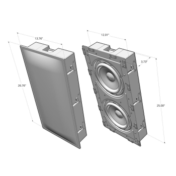 SUBWOOFER  DO ZABUDOWY SVS 3000 IN-WALL